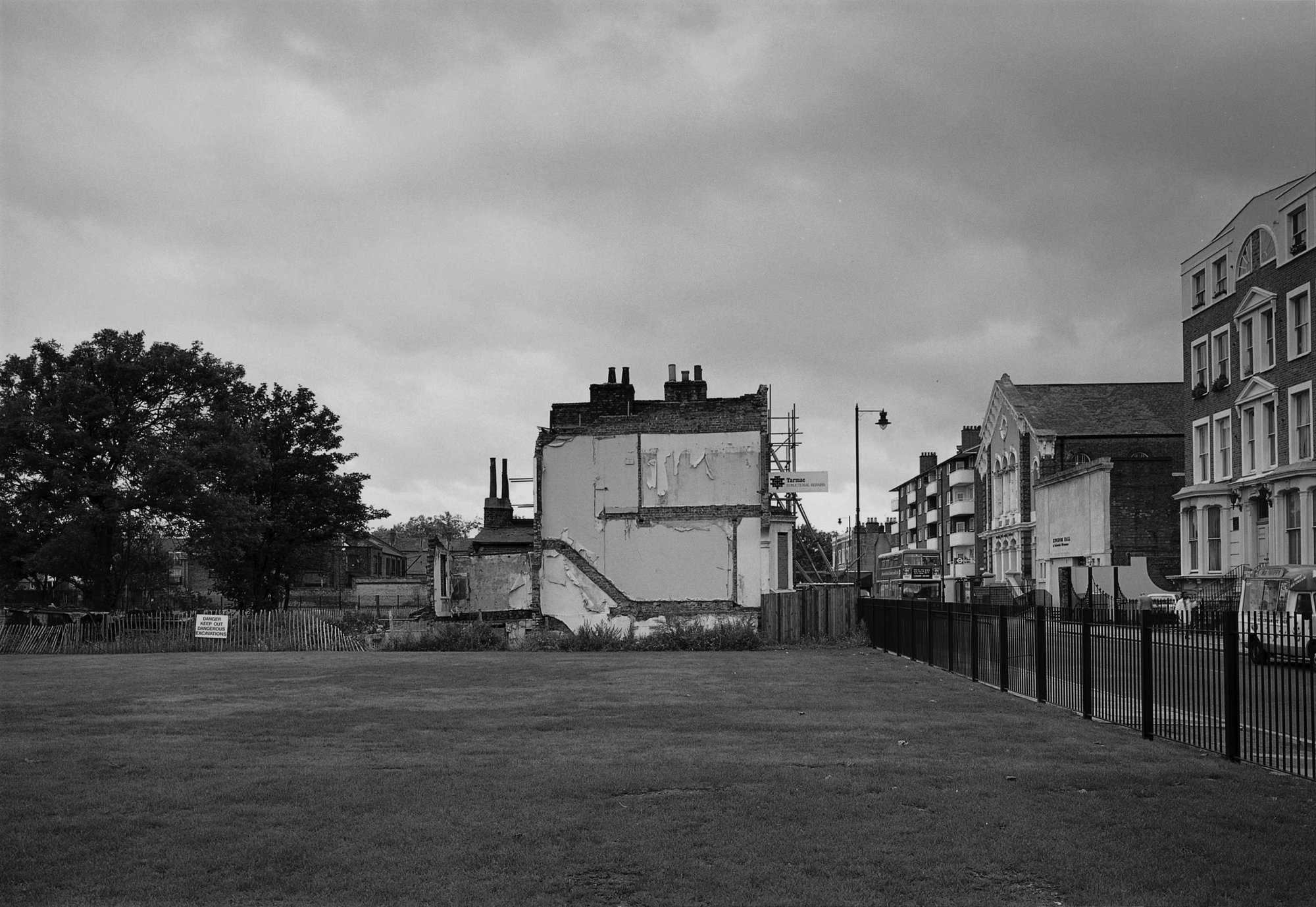 Grove Road, London E3 before Rachel Whiteread, House (1993). Photograph: John Davies