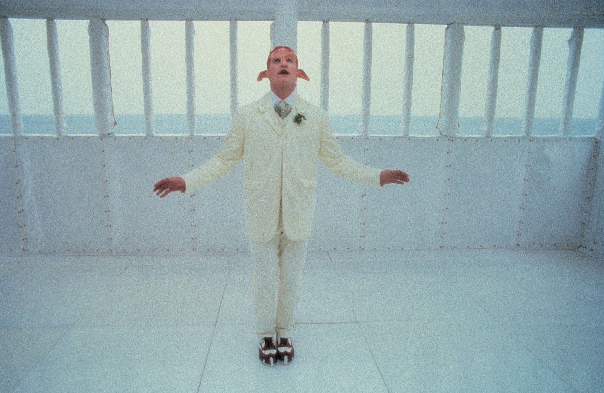 Matthew Barney playing the Loughton Candidate in Cremaster 4. Production still. Photograph: Michael James O'Brien © Matthew Barney