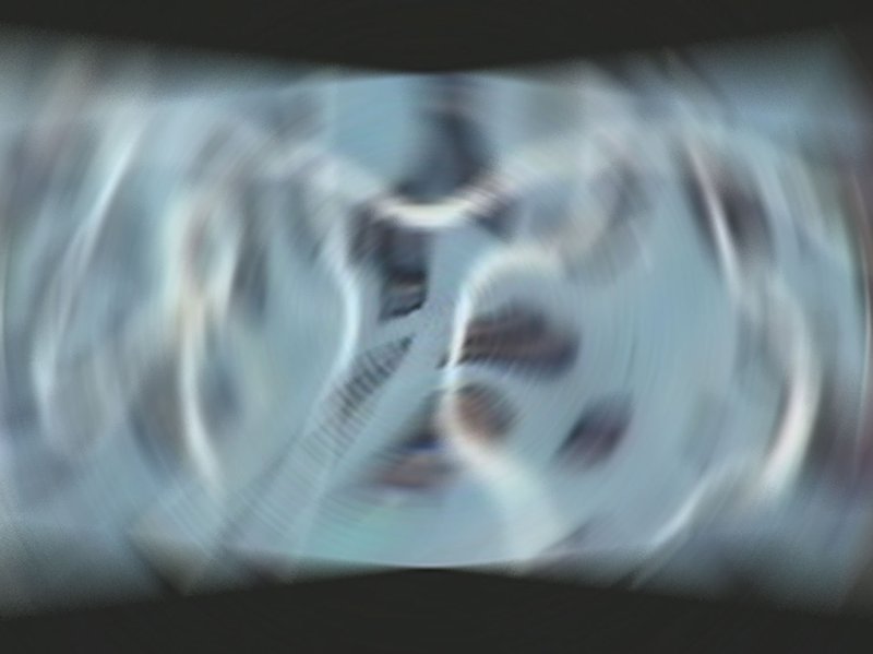 Image: One of the images created by feeding visuals into a computer and translated with sound during Surface Noise (1998). Photograph: Scanner.