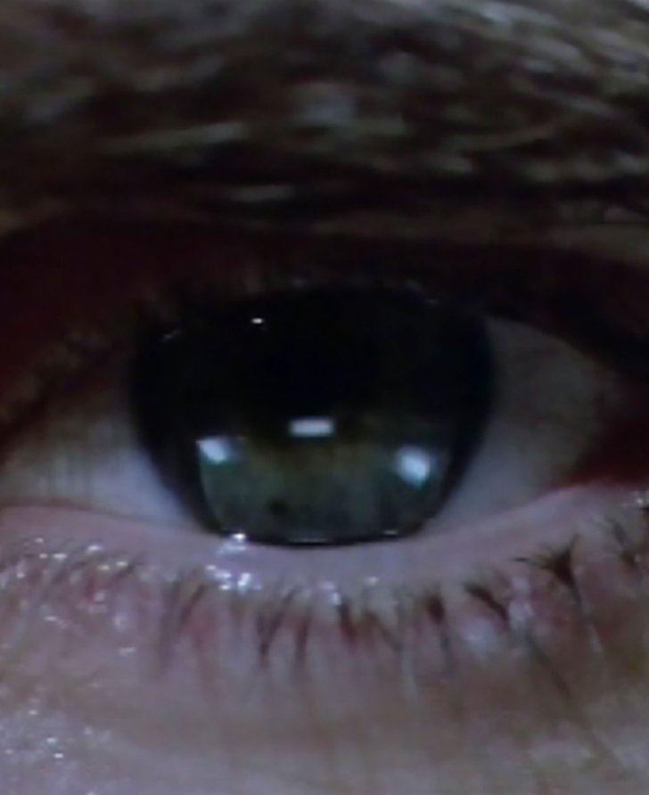 Still of conductor James Conlon's eye, taken from Feature Film, 1999. Still: Douglas Gordon