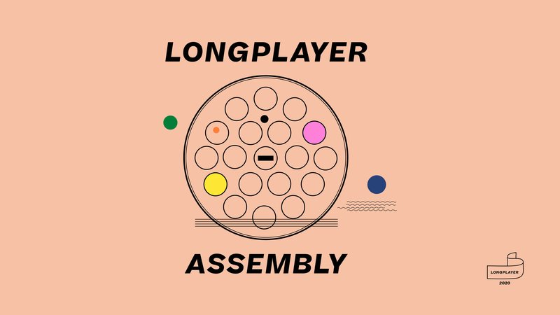 Longplayer Assembly graphic visual designed by Rose Nordin