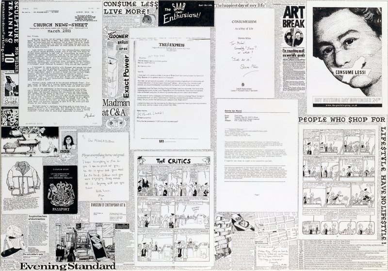 Image: Illustration documenting Break Down by Michael Landy, 2002. 