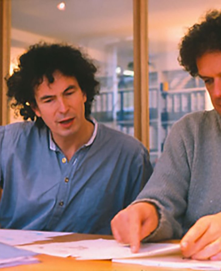 Image: Orlando Gough (left) and Alain Platel. Photograph:Phil Lea