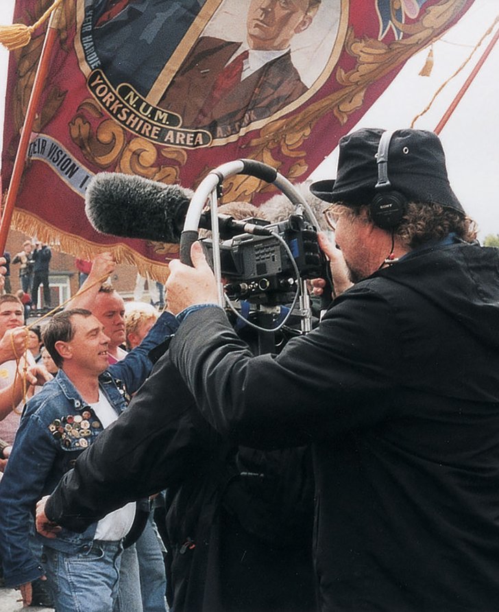 Image: Mike Figgis filming Jeremy Deller's re-enactment of the Battle of Orgreave, June 2001. Photograph: Parisa Taghizadeh