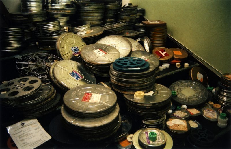 Image: Atom Egoyan, Steenbeckett, 2002 installation at the former Museum of Mankind. Photograph: Thierry Bal