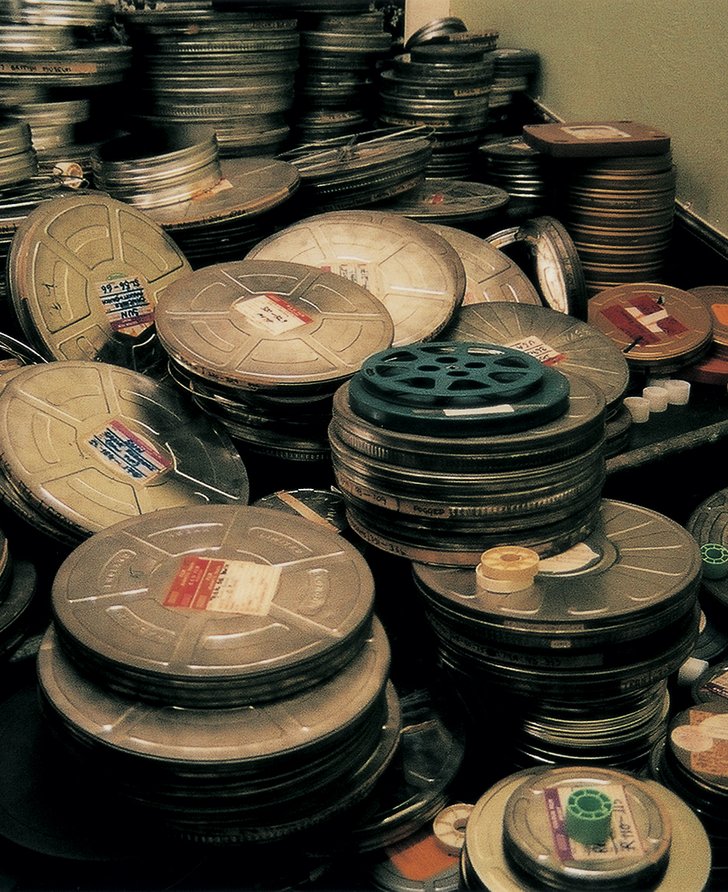 Image: Atom Egoyan, Steenbeckett, 2002 installation at the former Museum of Mankind. Photograph: Thierry Bal