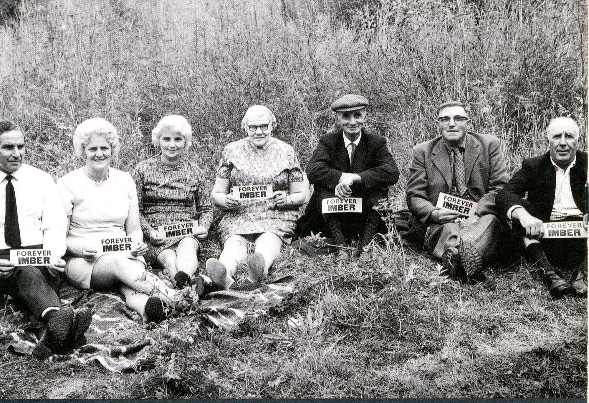 The people of Imber campaigning for the return of the village. Photograph: Mary Underwood.