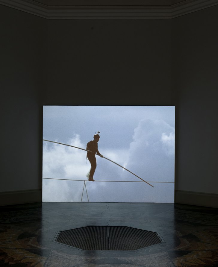 High Wire installation by Catherine Yass, 2008 at Tate Britain. Photographer: unknown.
