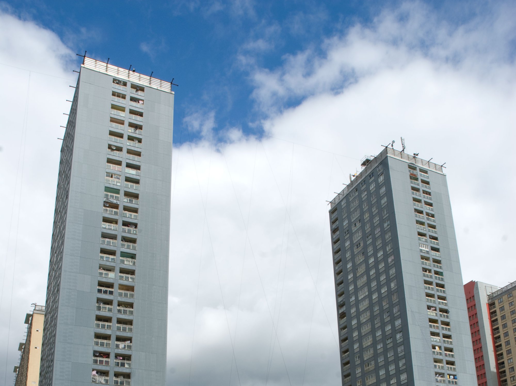 Production image from the filming of HIgh Wire in 2007, by Catherine Yass, photographer: unknown.