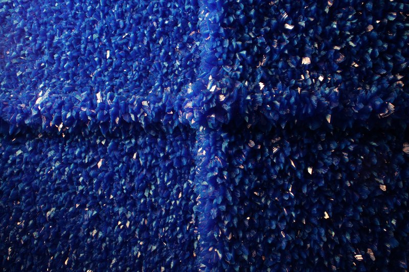 The interior after crystal growth, Roger Hiorns, Seizure (2008). Photograph: Nick Cobbing