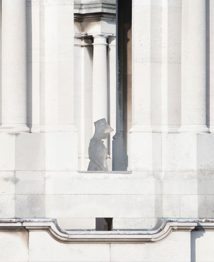 Armoured 14, part of Judith Clark and Adam Phillips's The Concise Dictionary of Dress installation at Blythe House, London, 2010. Photograph: Tas Kyprianou