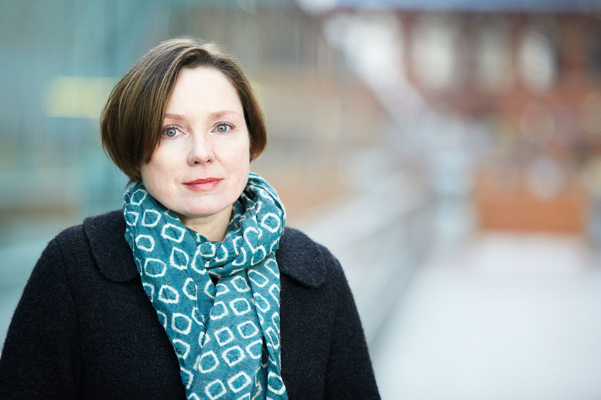 Image: Portrait of the artist Lavinia Greenlaw, St Pancras International Station, 5 May 2011. Photograph:Julian Abrams