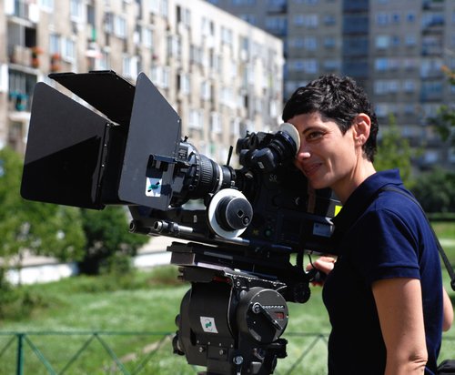 Portrait of Yael Bartana by Daniel Meir. 