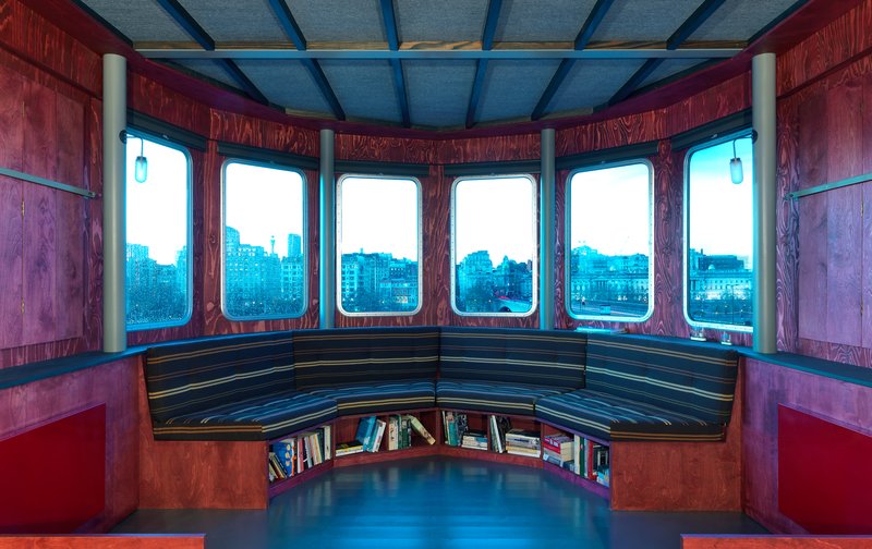 Image: The interior and view to the north bank from A Room for London (2012). Photograph: Charles Hosea