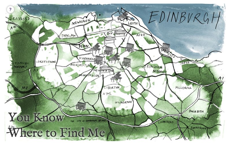 Image: Website detail, You Know Where to Find Me by Imogen Heap, 2012