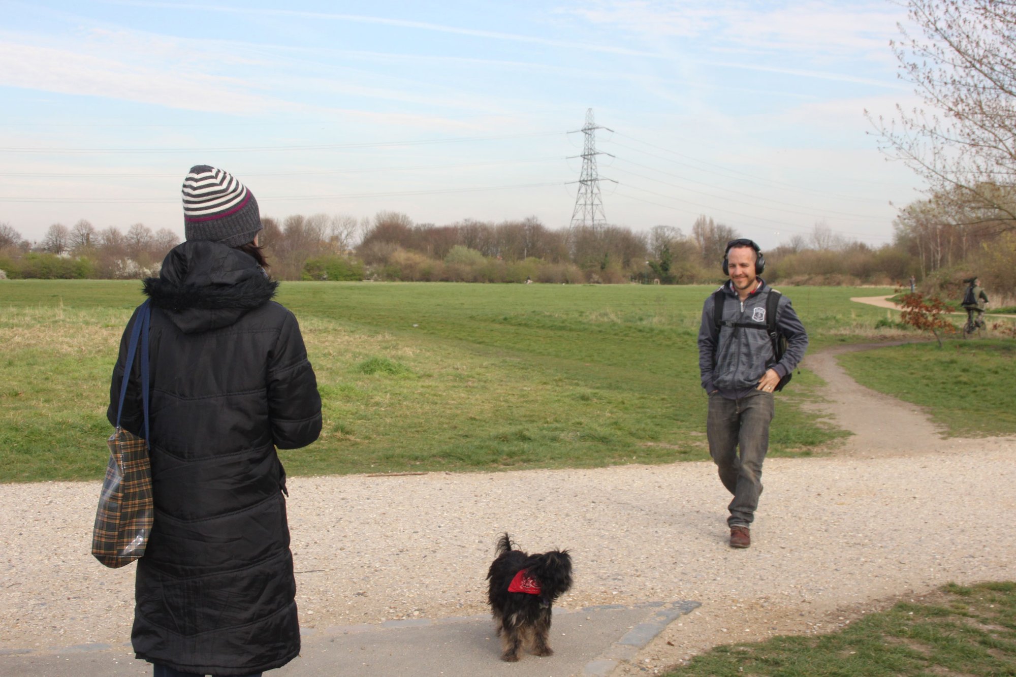 Isa Suarez (left) and R.M. Sánchez-Camus (right), London 2014. Photograph: Michael Fox

The original is a poor quality photograph but there is no other imagery available
