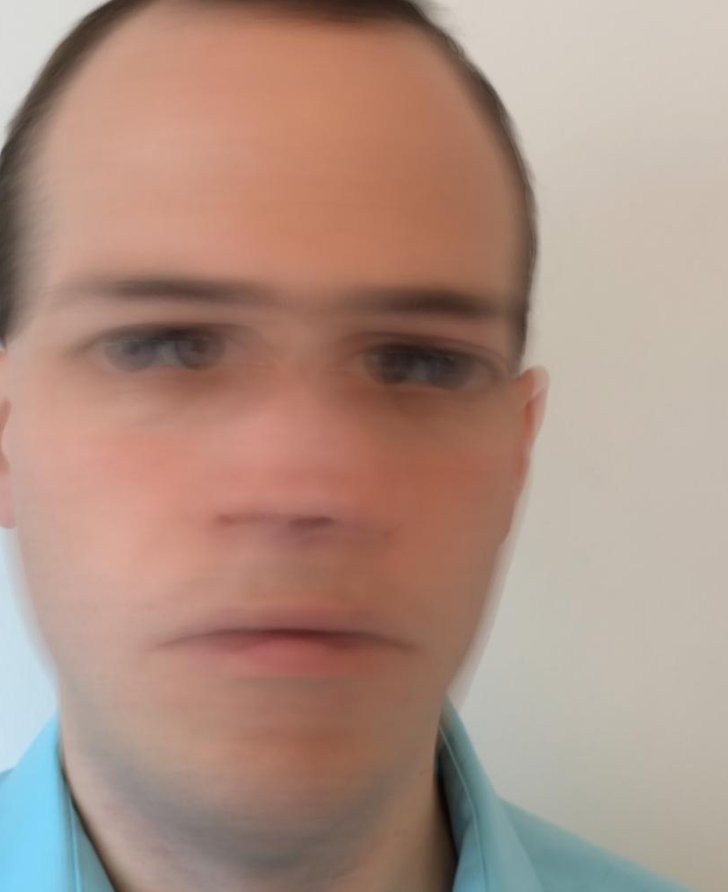 Dr Brian Fulkerson self-portrait created by applying the same treatment used in Jerusalem (2014)