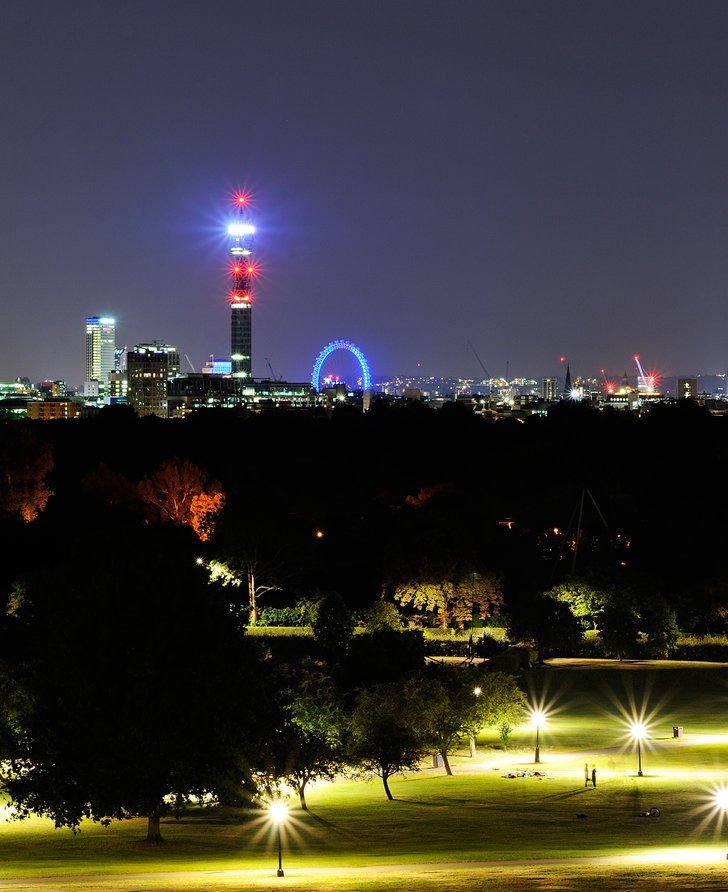 Ryoji Ikeda, spectra. Photograph: Thierry Bal from Primrose Hill, 4 August 2014