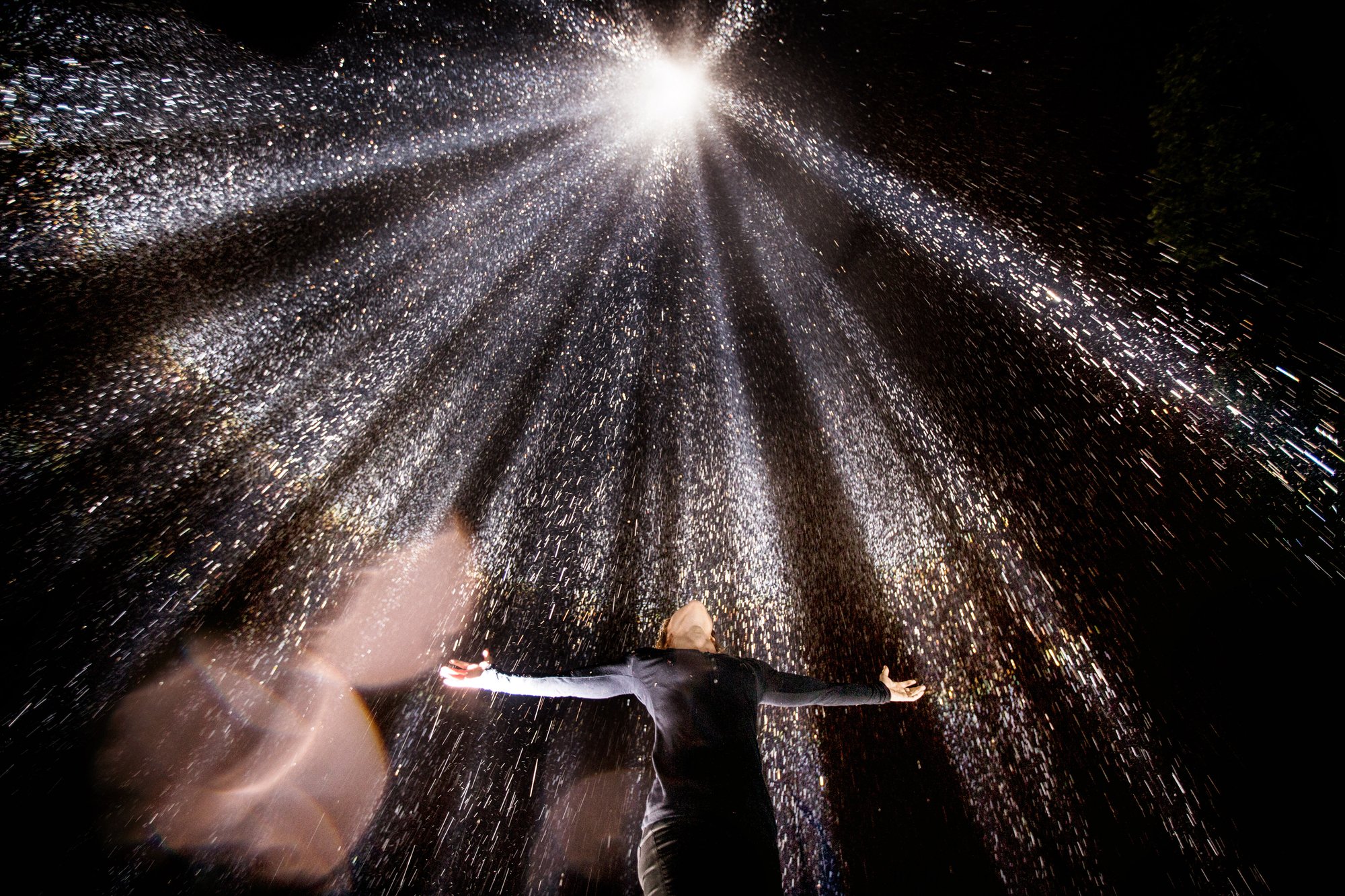 Ryoji Ikeda, spectra, Victoria Tower Gardens, Tuesday 5th August 2014. Photographer: Matilda Temperley
