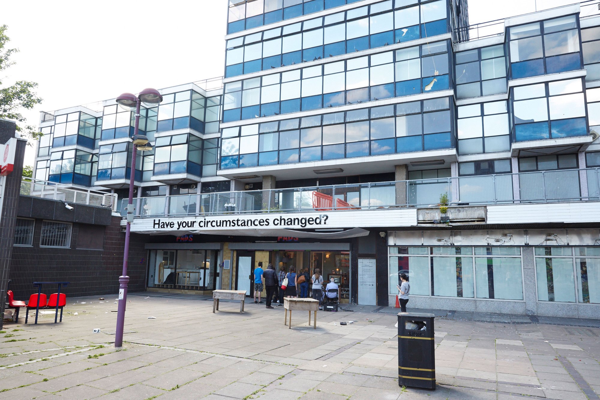 Image: Former FADS shop in a shopping mall, Archway, London: The venue for Have Your Circumstances Changed? Photograph: Manuel Vason, 8 June 2015