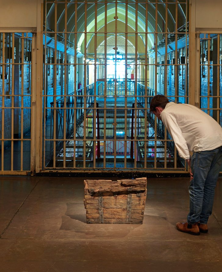 Image: Robert Gober's work Treasure Chest (2015 – 2016) installed as part of Inside: Artists and Writers in Reading Prison. Photograph: Marcus J Leith, 30 August 2016