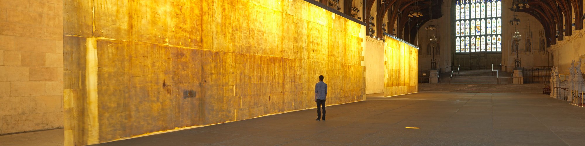 Installation view of The Ethics of Dust (2016) at Westminster Hall, London. Photograph: Marcus J Leith