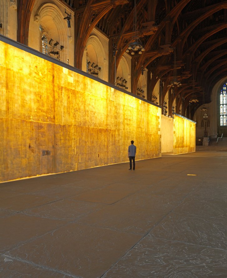 Installation view of The Ethics of Dust (2016) at Westminster Hall, London. Photograph: Marcus J Leith
