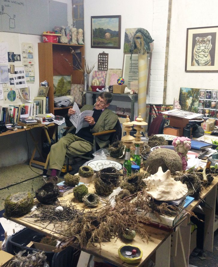 Peter Holden in Andy Holden's old studio, 2017. Photograph: Andy Holden