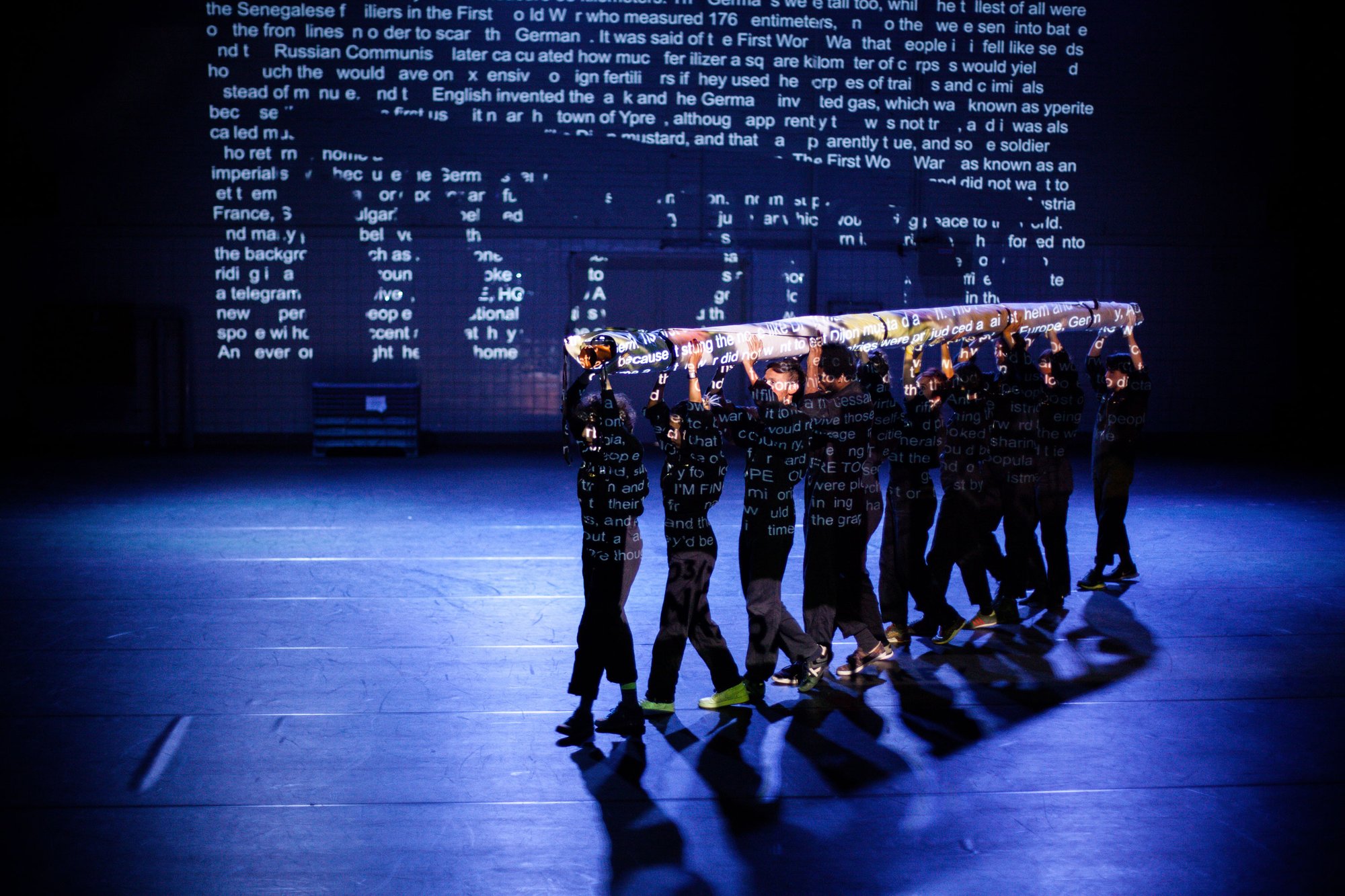 From the performance workshops of Heiner Goebbels, Everything that happened and would happen (2018). Photograph: Killa Schuetze