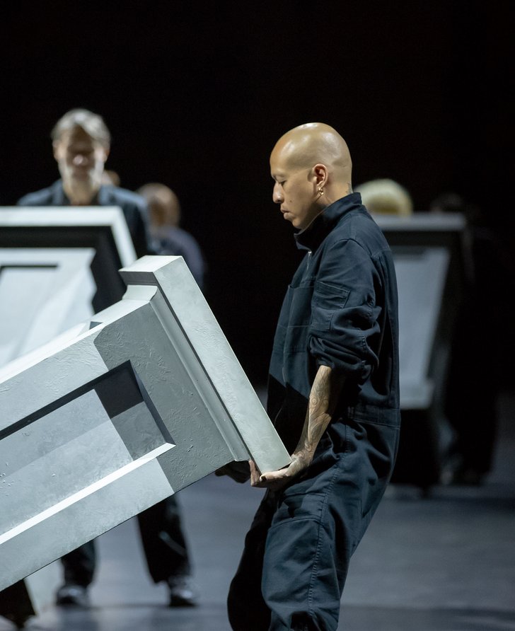 Heiner Goebbels, Everything that happened and would happen (2018) at Mayfield, Manchester, October 2018. Photograph: Rebecca Lupton