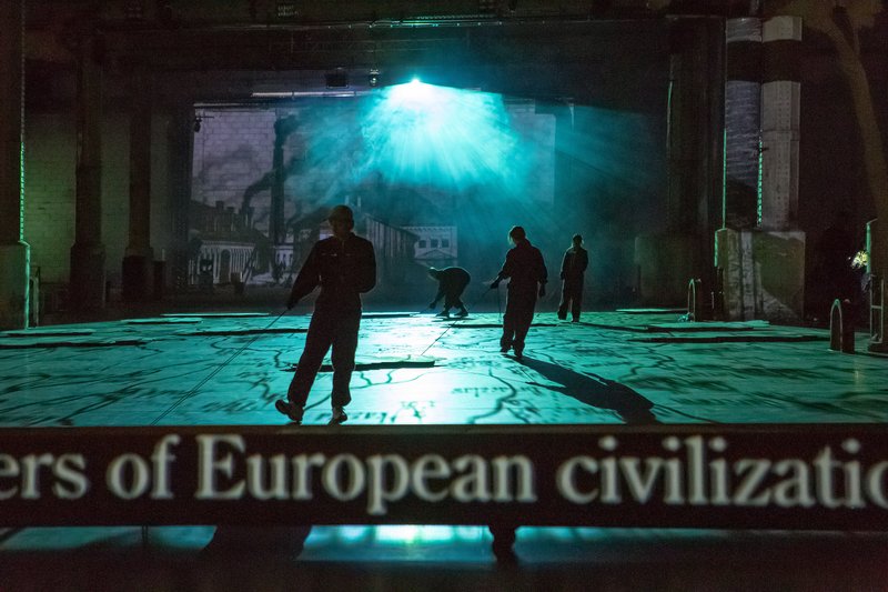 Heiner Goebbels, Everything that happened and would happen (2018) at Mayfield, Manchester, October 2018. Photograph: Rebecca Lupton