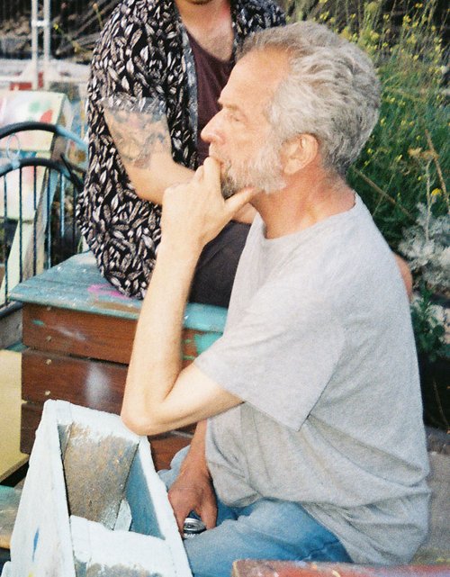 Adrian Jackson on the set of Here for Life, 2019. Photo: Therese Henningsen