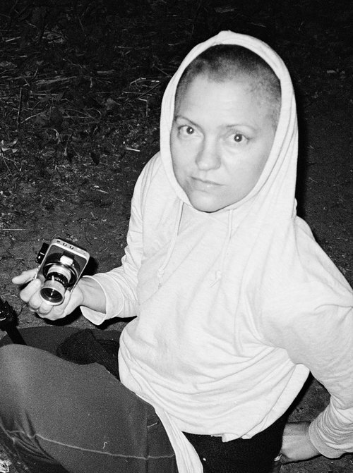 Andrea Luke Zimmerman on the set of Here for Life, 2019. Photo: Therese Henningsen