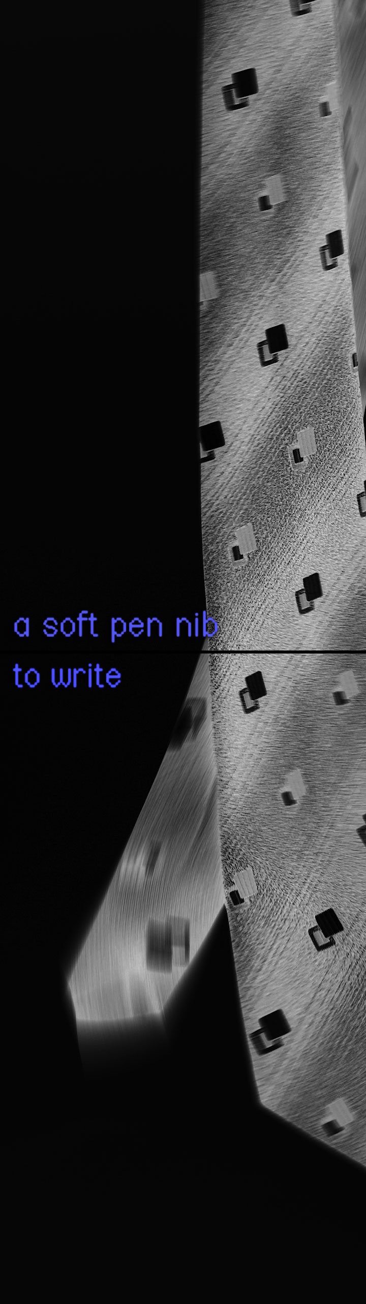 Image: Still from Elizabeth Price's FELT TIP. FELT TIP is part of the trilogy SLOW DANS a collaboration between Artangel, Film and Video Umbrella, Nottingham Contemporary, the Whitworth, The University of Manchester and Walker Art Center, Minneapolis. Photograph: © Elizabeth Price