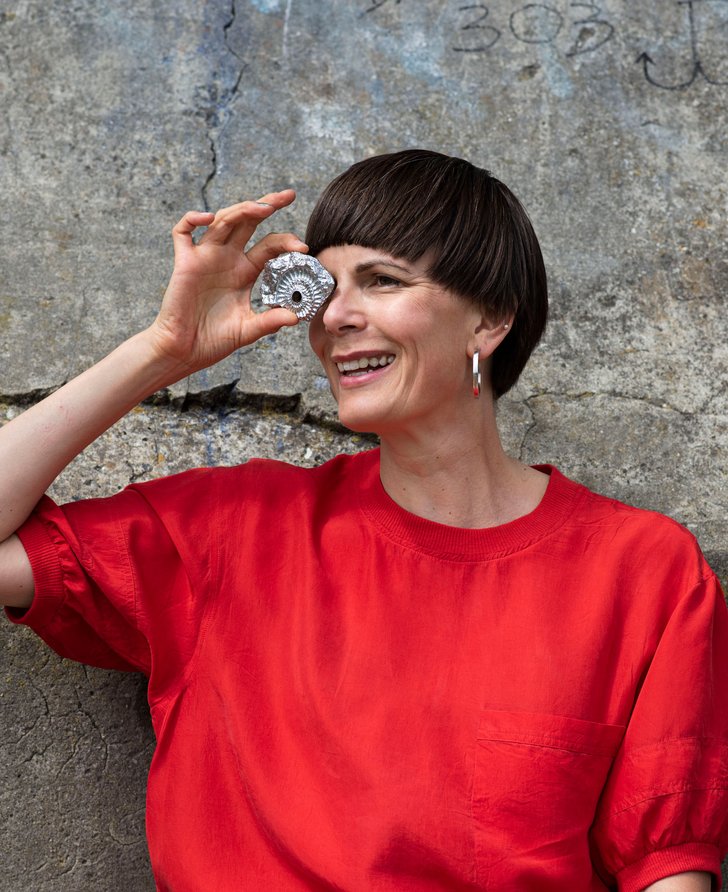 Image: Portrait of Alice Channer. Photograph: Thierry Bal. Courtesy of the artist. 