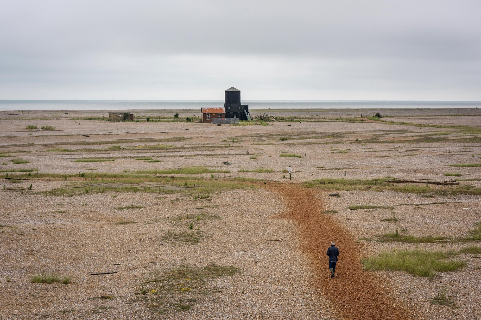 Image: Ilya Kaminsky’s sound walk, I See a Silence (2021) on Orford Ness, Suffolk. Photograph: Thierry Bal.