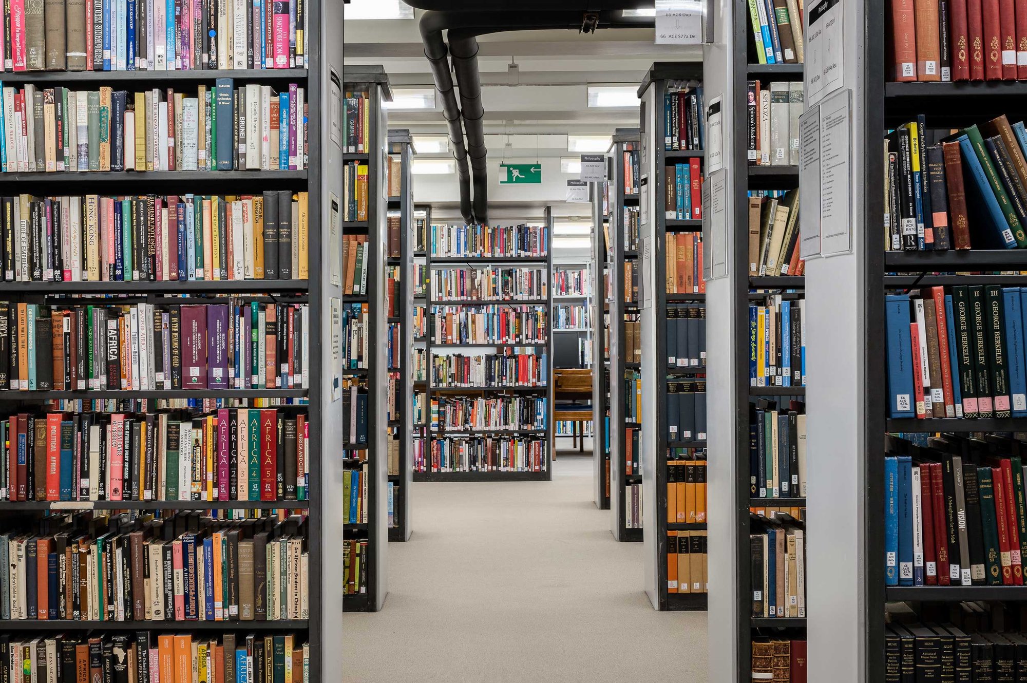 Inside Senate House Library, London for A Thousand Words for Weather (2022). Courtesy of Artangel and Senate House Library. Photograph: Francesco Russo

