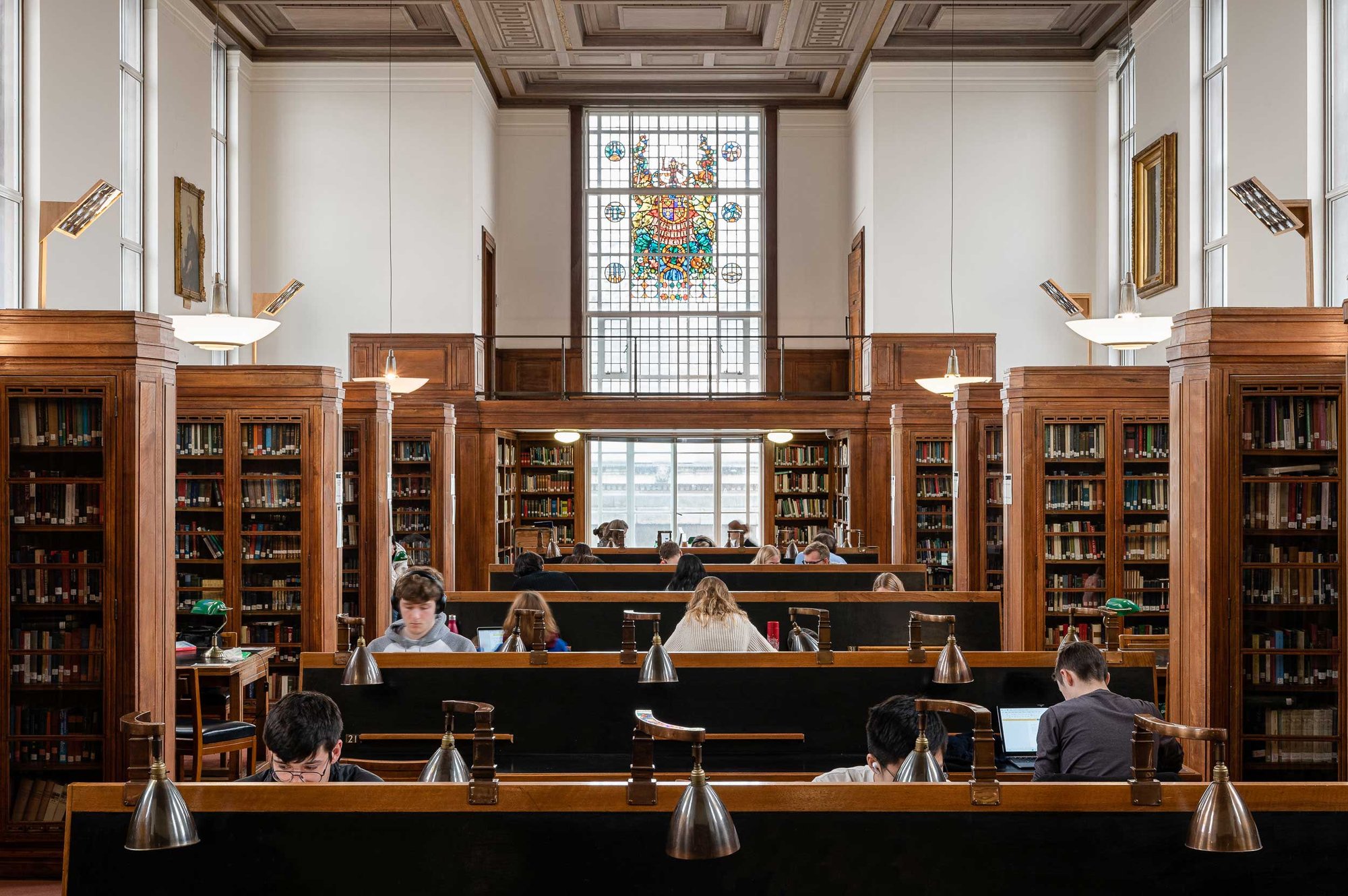 Inside Senate House Library, London for A Thousand Words for Weather (2022). Courtesy of Artangel and Senate House Library. Photograph: Francesco Russo

