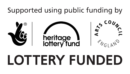 Supported using public funding by Heritage Lottery Fund and Arts Council England Lottery Funded logo