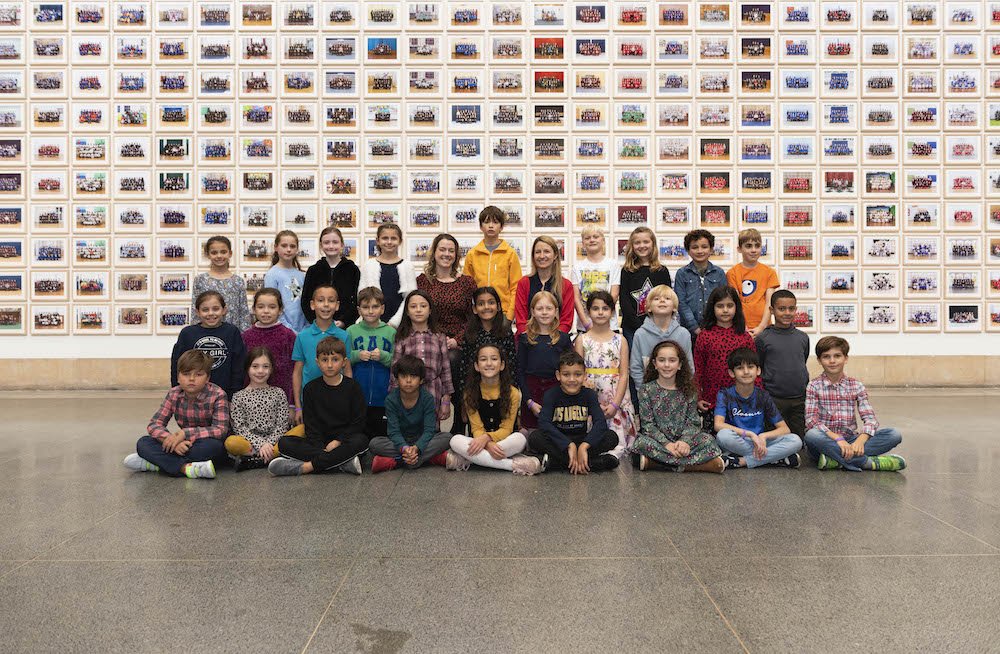 A class that are part of this exhibition visiting Tate Britain. Photograph: David Lennon © Tate