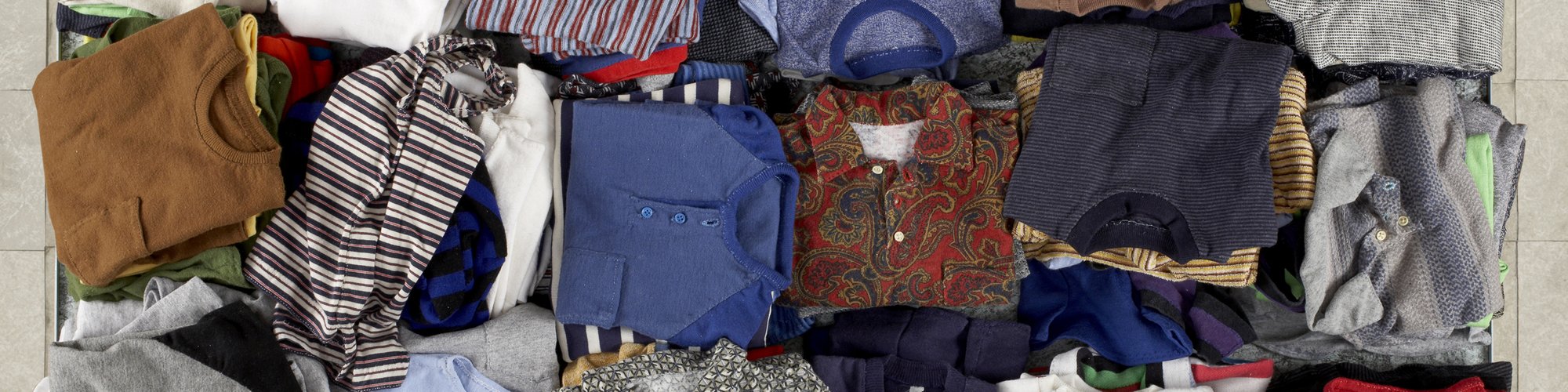 Detail from Mens Suits by Charles LeDray, 2009. Photo by Tom Powel.