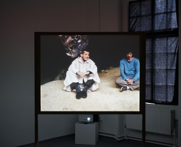 Mrabet and Taxi installed at the Chelsea College of Arts in 2024. Photograph: Maria Herrero Tejada